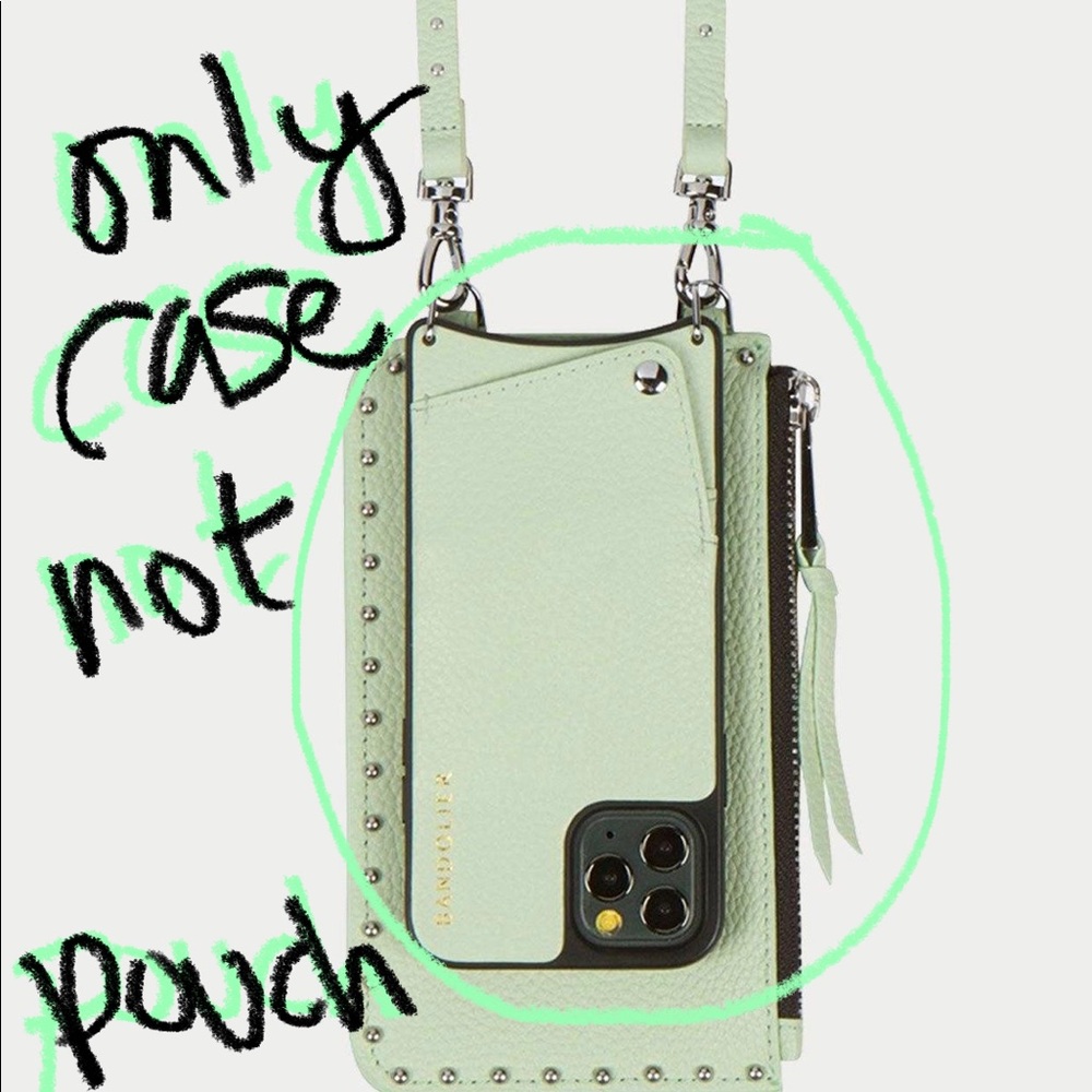 BANDOLIER Crossbody phone case MINT GREEN iPhone 11 ProMax / Pouch NOT Included